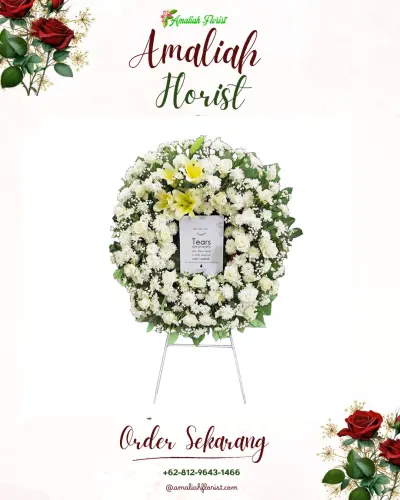 Krans Bunga Duka Cita di Buduk